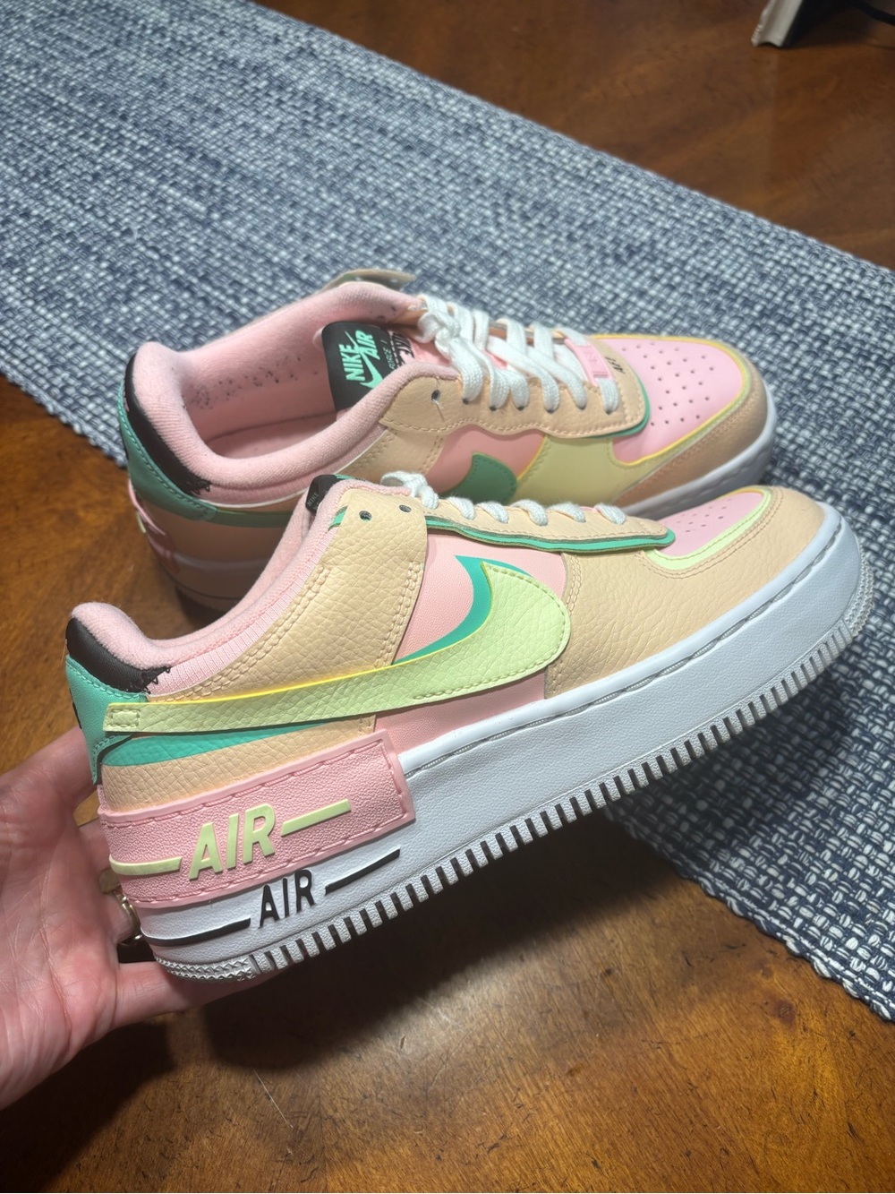 (Women) Nike Air Force 1 Shadow 'Arctic Punch Barely Volt Sz 8.5 NWOT - Picture 5 of 11